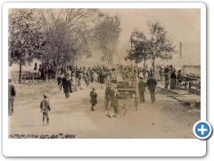 Clinton - A c 1908 postcard of the 1891 fire in the downtown