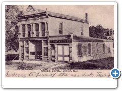 Clinton - Fire House And Grandin Library - 1907