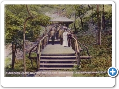 Bellewood Park - A resting place on the steps - c 1910