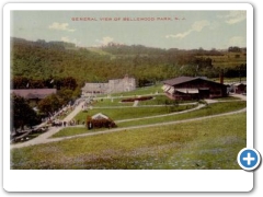 Bellewood Park - The roller coaster viewed  from Above - 1910