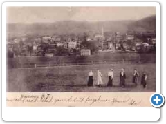 Bloomsbury - Birds Evye View with people - 1906