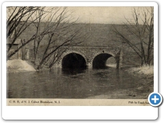 Bloomsbury - Central Railroad of NJ Culvert - 1909