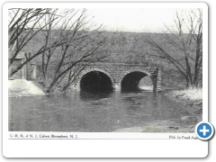 Bloomsbury - CRR culvert near town - c 1910