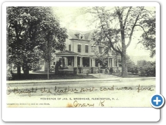 Flemington - The residence of  J. Brodhead - 1906