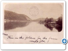 Lambertville - Yhe Delaware River nearthe quarry - c 1910