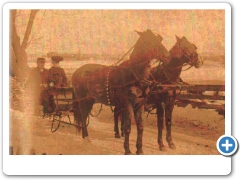 Lebanon - Dr and Mrs Clark with a Horse and Sleigh- c 1910