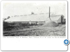 Lebanon - The exterior of the Rinehart Greenhouse - 1905