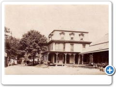 Riegelsville - PRR BelDel Railroad - Depot and Hotel - c 1910