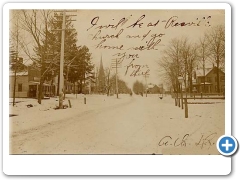 ringoes - A snowy Street scene - 1907