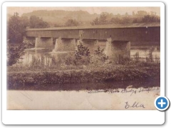 Stockton - Covered Bridge over the Delaware River to Center Bridge - 1907