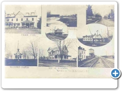 Three Bridges - A multi-view card - c 1910