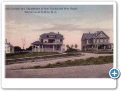 White House Station - Homes and School - c 1910