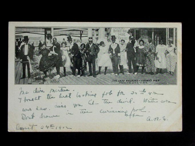 Atlantic City - Cake Walkers at Youngs Pier - 1902