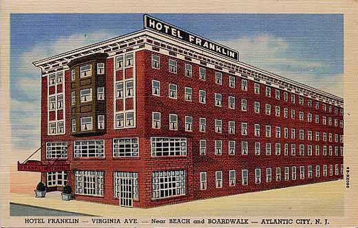 Atlantic City - Hotel Franklin - 1946