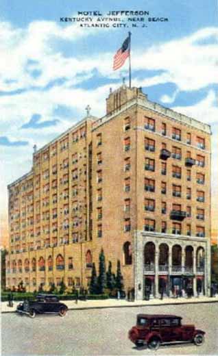 Atlantic City - Hotel Jefferson - 1920s-30s