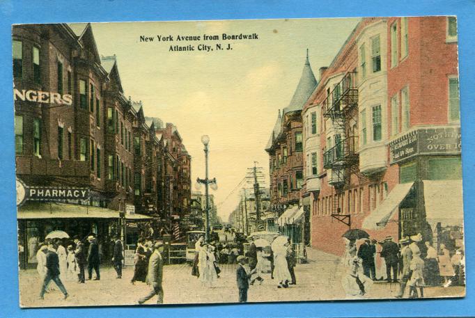 Atlantic City - New York Avenue at the boardwalk