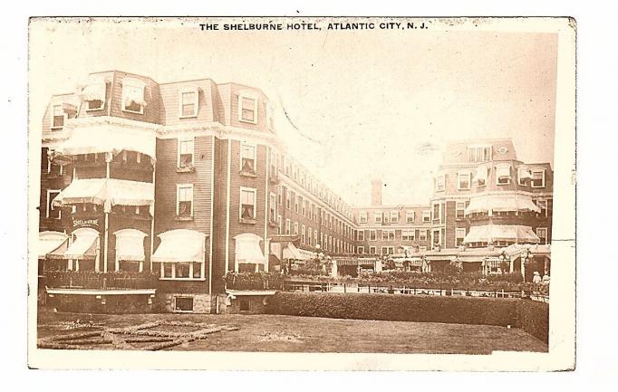 Atlantic City - Shrelburne Hotel - Rubins Post Card Store - c 1910