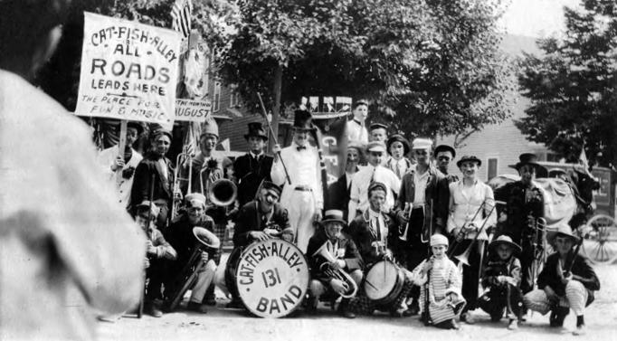 Egg Harbor City - The Catfish Alley Band and thier leader Coffee Mueller - August - c 1910 - EHC