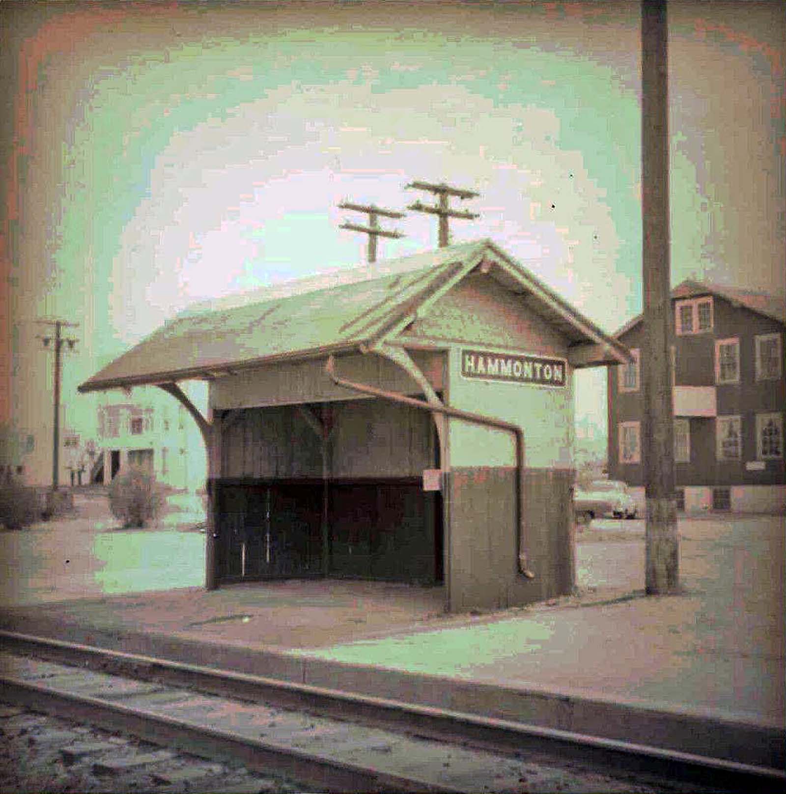 Hammonton - 2 - Said to be  the Reading Sesashore line passenger shed - 1965