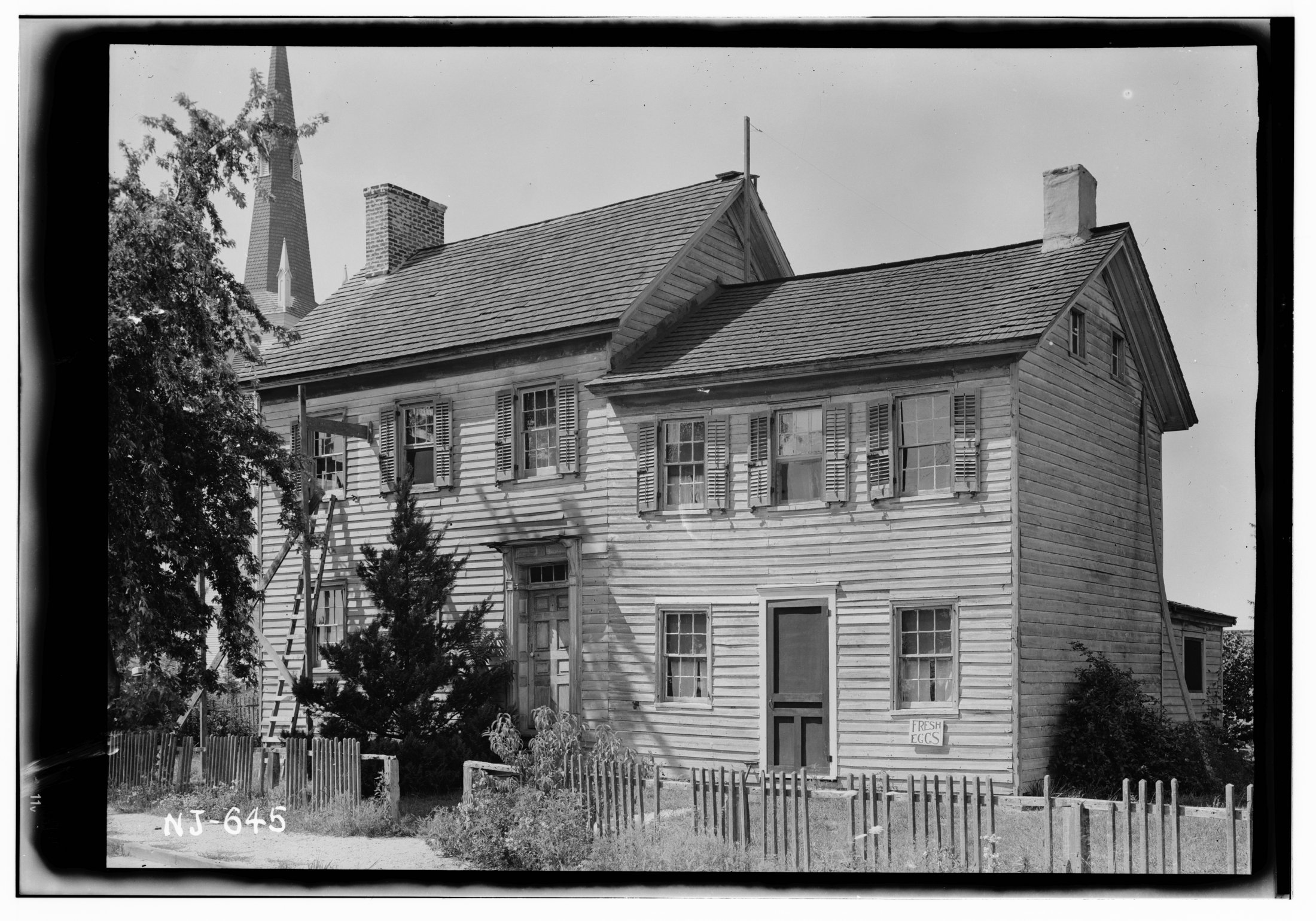 Port Republic - Adrial Clark House - Church Lane & Main Streets - HABS - Nat Ewan - 1936