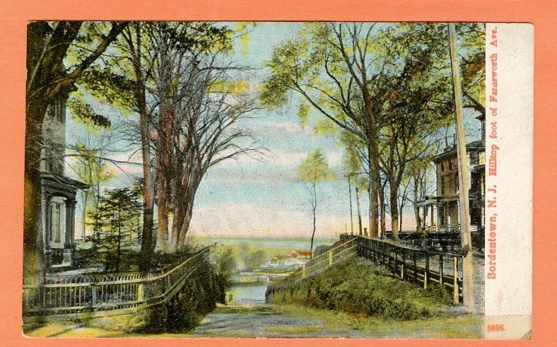 Bordentown - The foot of Farnswprth Avenue = 1917