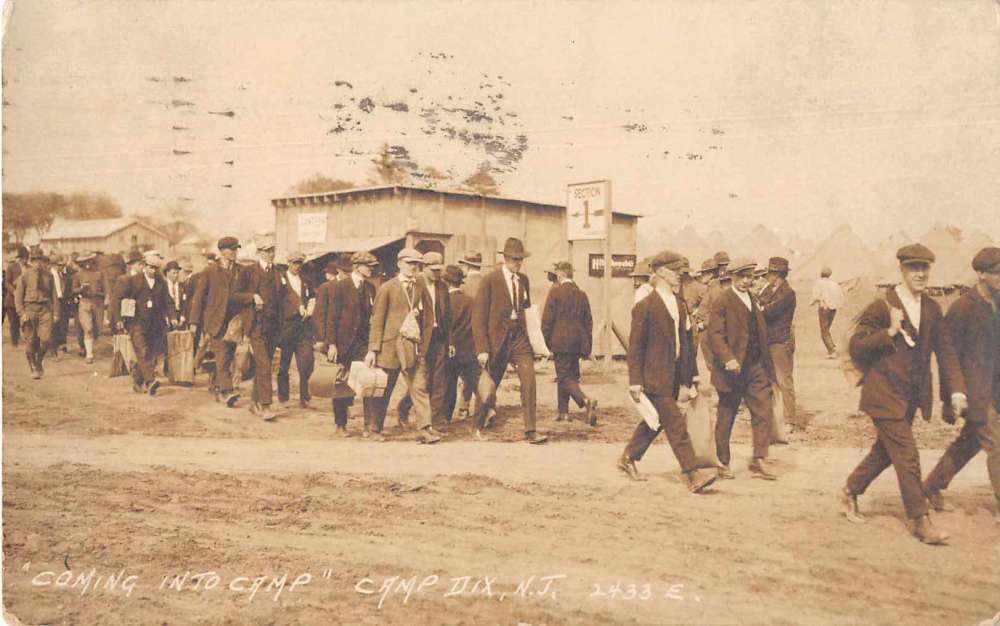 Camp Dix - Recruits coming into camp - 1817-18