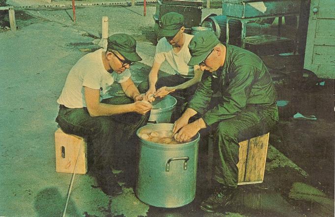 Fort Dix - Peeling Potatoes - b