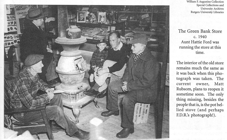 Green Bank - Burlington County - Interior of Green Bank Store - 1940 - Alan Rowles