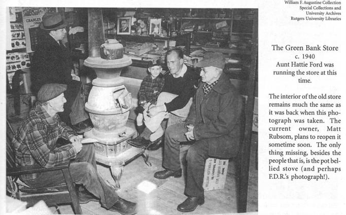 Green Bank - Burlington County - Interior of Green Bank Store - 1940 - Alan Rowles