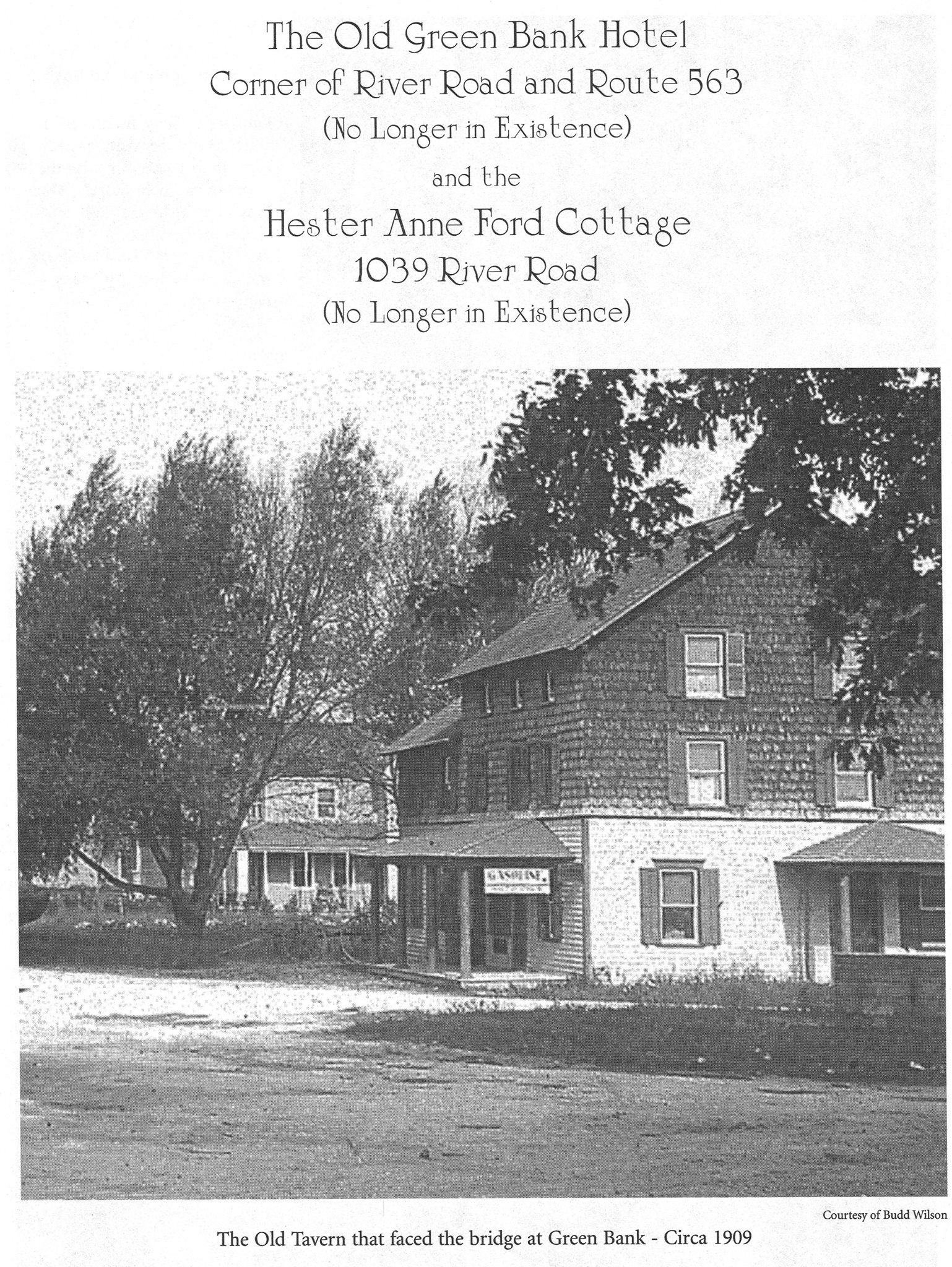 Green Bank - Burlington County - Old Green Bank Tavern - c 1910 - Alan Rowles