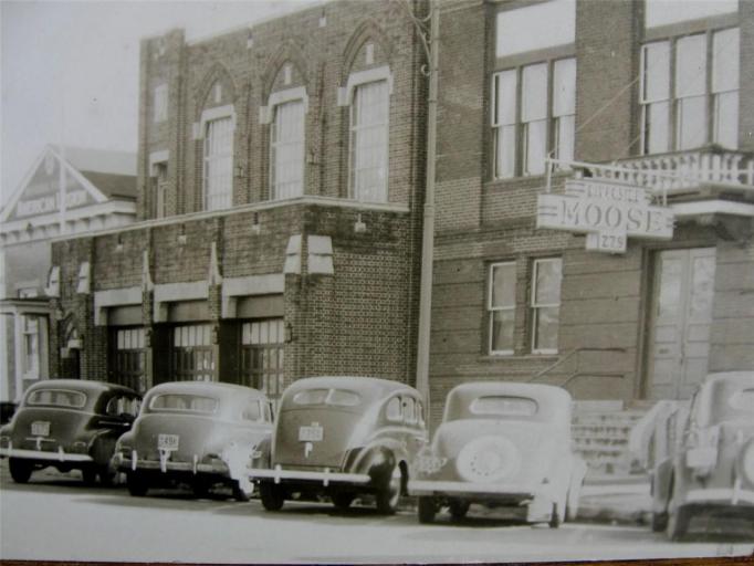 Riverside - Cars at the Moose Lodge - 1940s