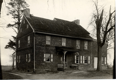 20. Brick house (builder unknown), Rancocas-Mount Holly Road, Westampton Twp., 1756