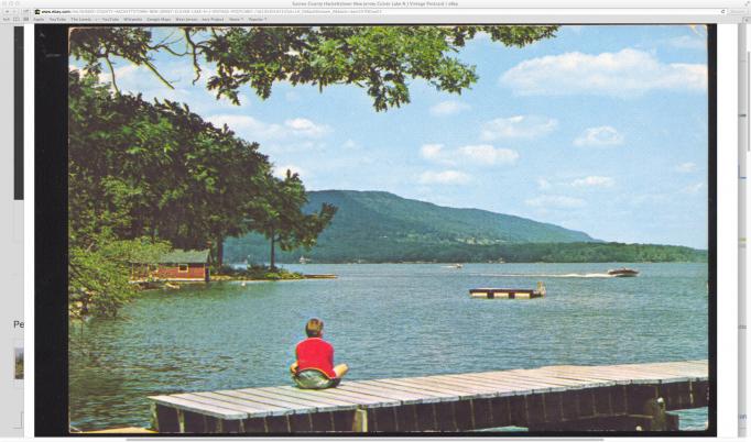 Culver Lake - View from the dock across the lake - 1960s I think