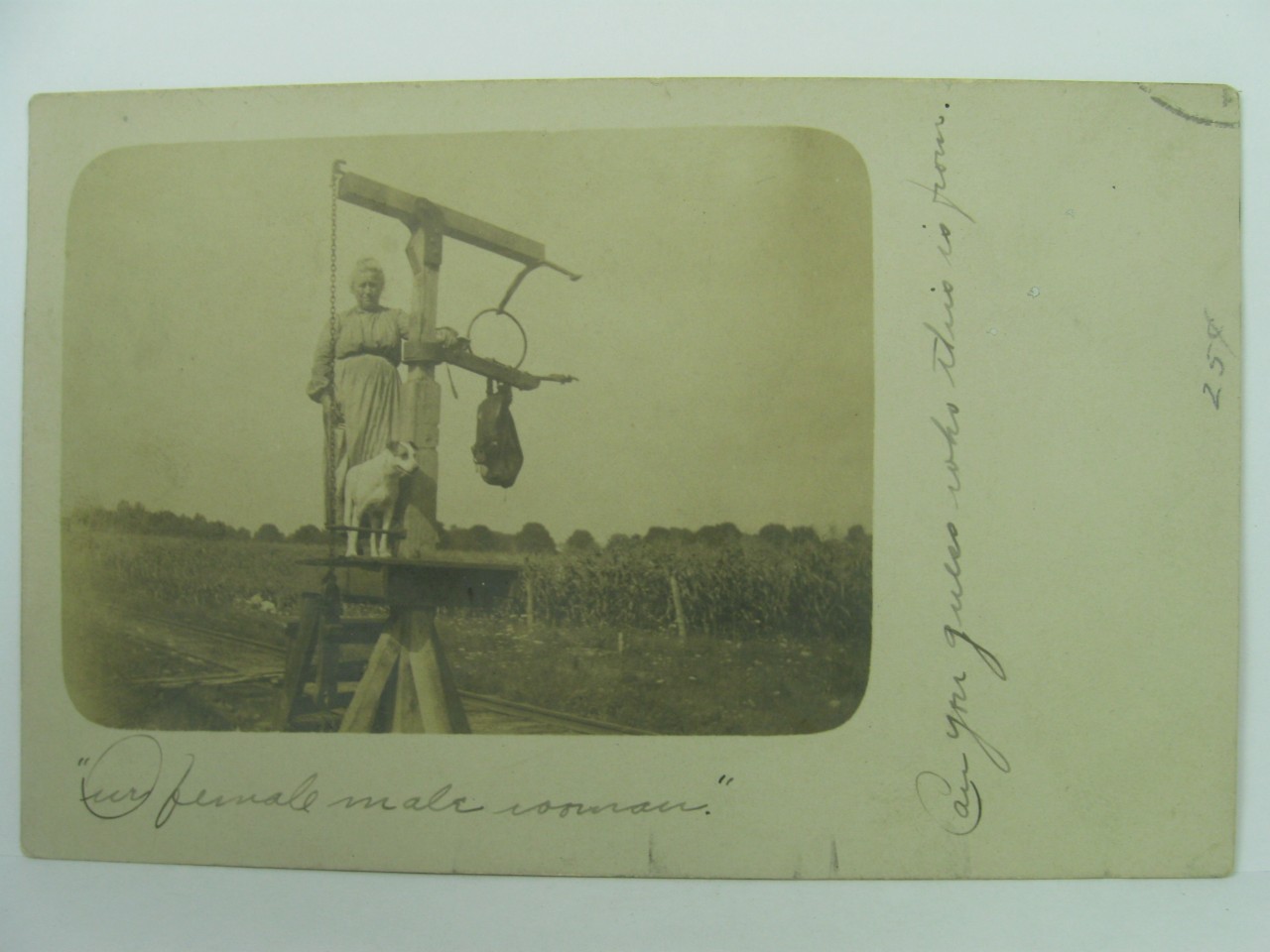 Huntsville - Our female mail Man - 1906 - far.jpg