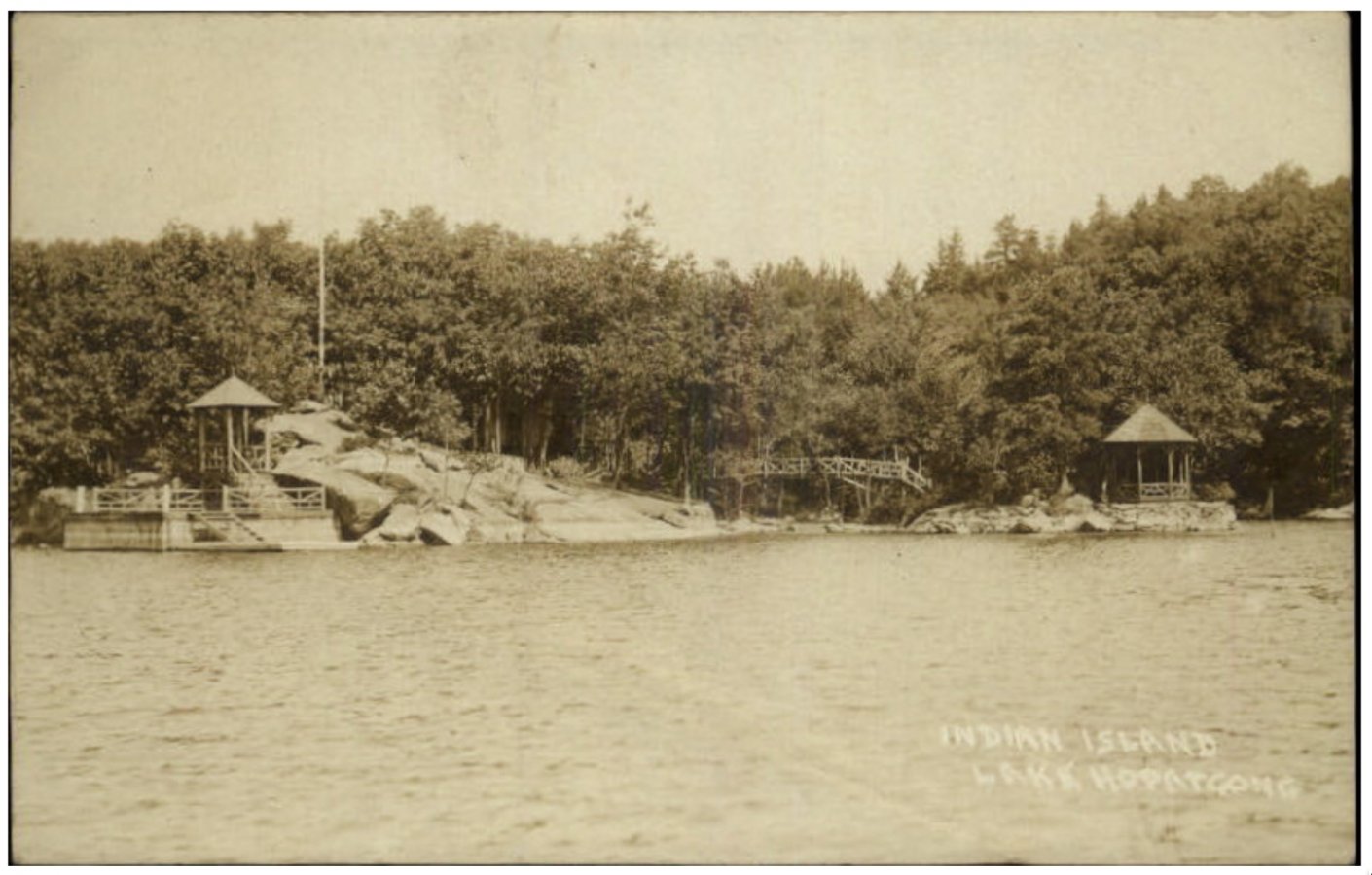 Pitman New Jersey A Quiet Nook path in woods vintage unused postcard sku667