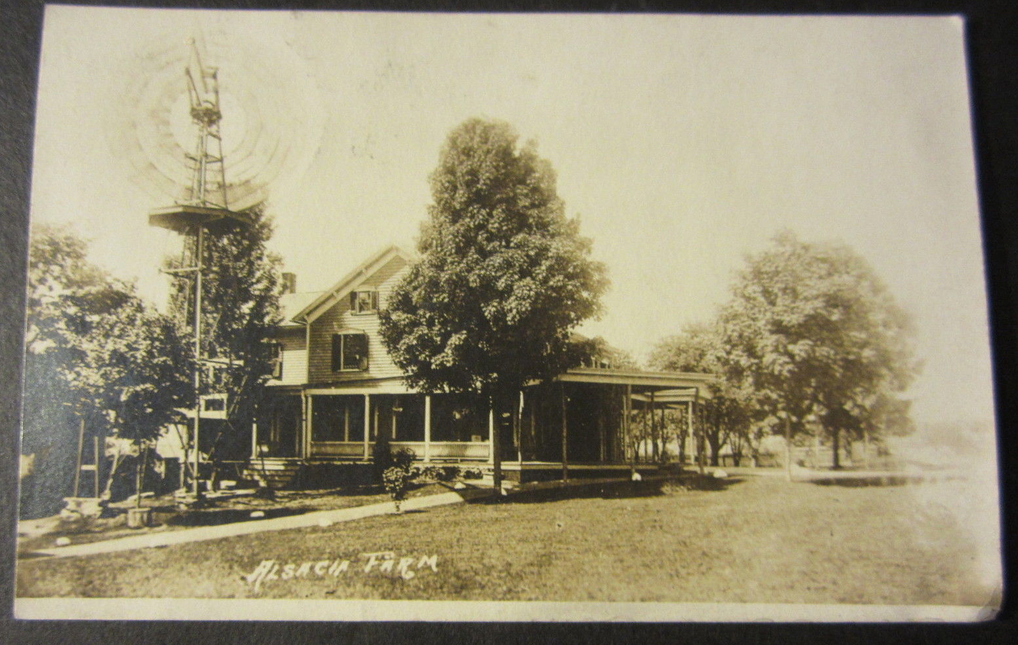 Layton  -House with windmill - c 1910