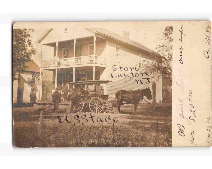 Layton - General Store and Stage - c 1910