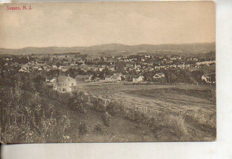 Sussex - Birds eye view - c 1910