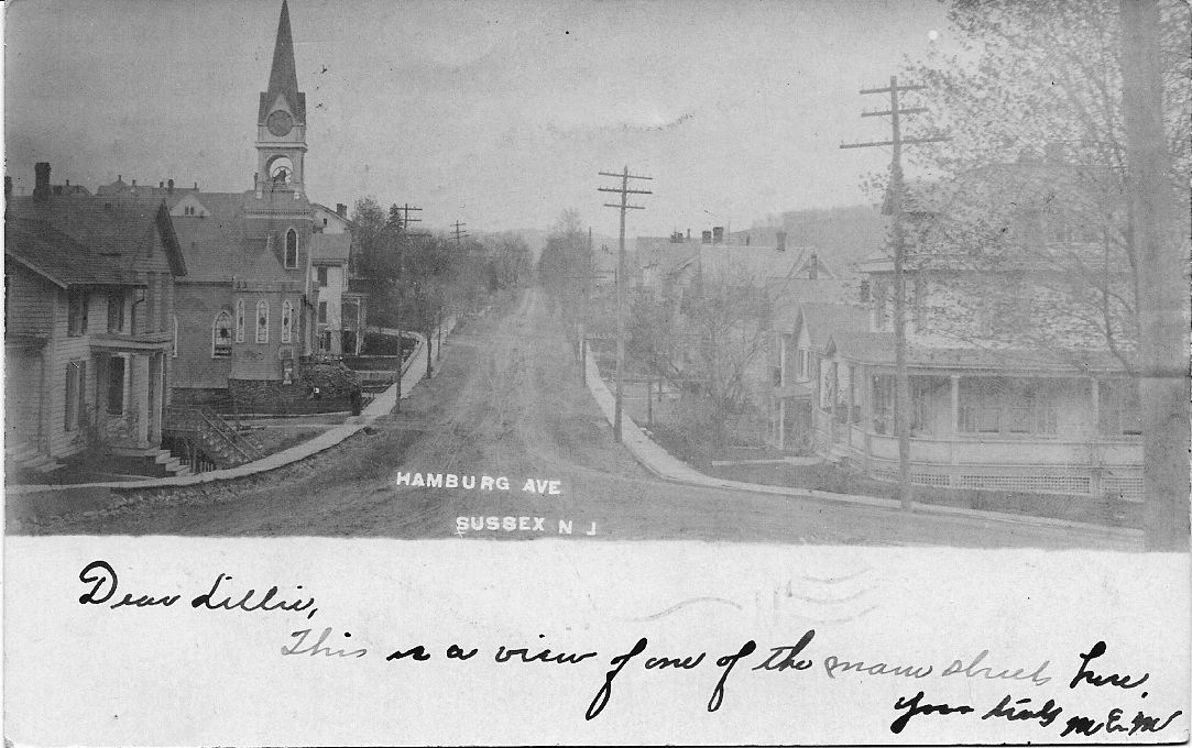 Sussex - Sussex County - view of Hamburg Avenue - c 1910