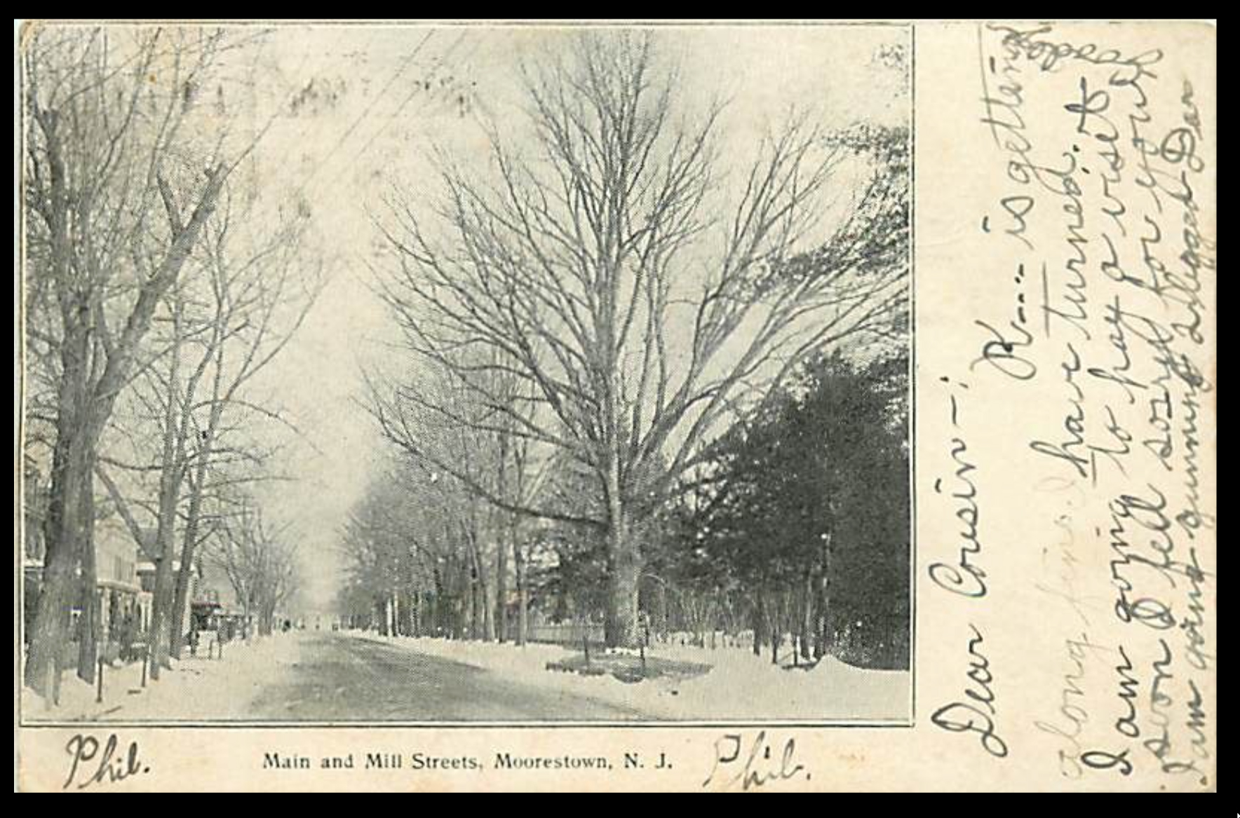 Moorestown - view at Main and Mill Streets - c 1910 | Moorestown | Old ...